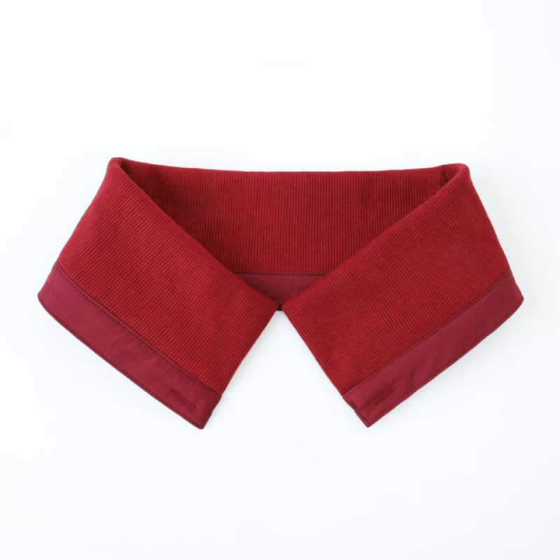 Αποσπώμενος καθολικός πλεκτός γιακάς για μπουφάν, ανθεκτικός στη βρωμιά, ριμπ-πλεκτό σχέδιο, πολυεστερική ίνα, ενήλικες, φθινοπωρινό-χειμερινό 2025