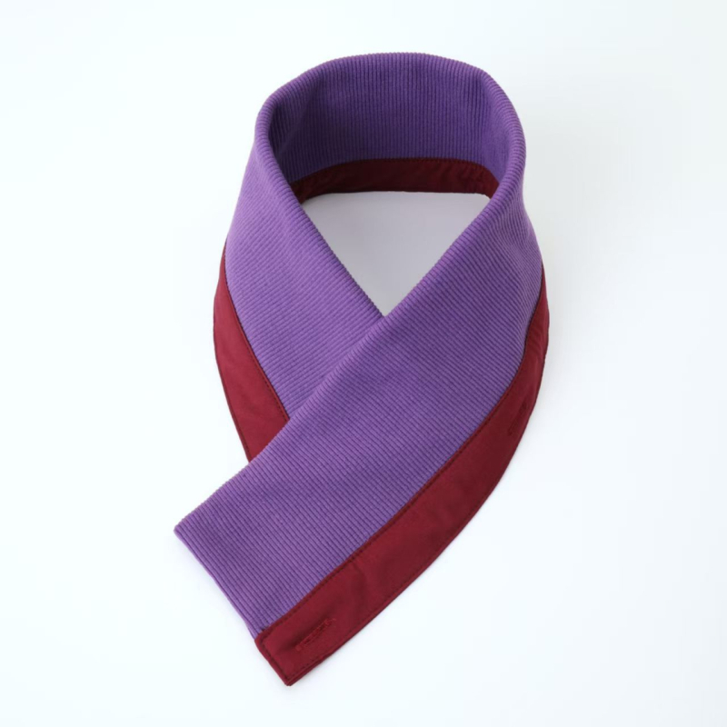 Αποσπώμενος καθολικός πλεκτός γιακάς για μπουφάν, ανθεκτικός στη βρωμιά, ριμπ-πλεκτό σχέδιο, πολυεστερική ίνα, ενήλικες, φθινοπωρινό-χειμερινό 2025