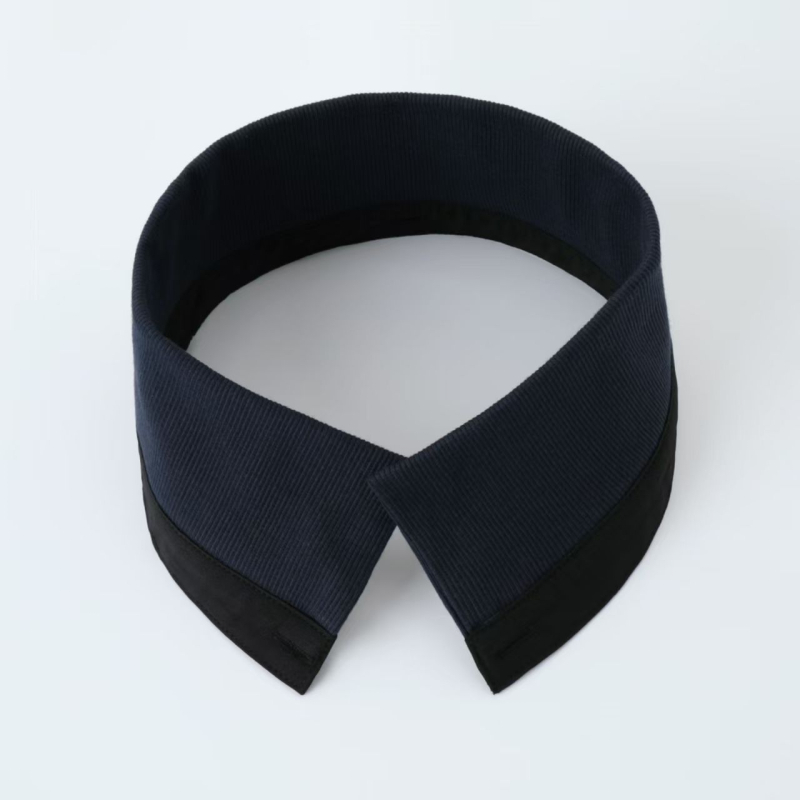 Αποσπώμενος καθολικός πλεκτός γιακάς για μπουφάν, ανθεκτικός στη βρωμιά, ριμπ-πλεκτό σχέδιο, πολυεστερική ίνα, ενήλικες, φθινοπωρινό-χειμερινό 2025