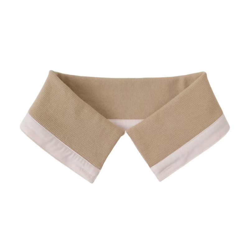 Αποσπώμενος καθολικός πλεκτός γιακάς για μπουφάν, ανθεκτικός στη βρωμιά, ριμπ-πλεκτό σχέδιο, πολυεστερική ίνα, ενήλικες, φθινοπωρινό-χειμερινό 2025