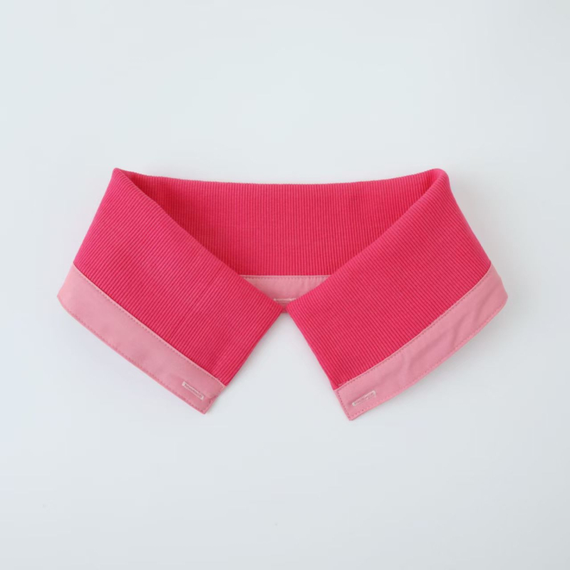 Αποσπώμενος καθολικός πλεκτός γιακάς για μπουφάν, ανθεκτικός στη βρωμιά, ριμπ-πλεκτό σχέδιο, πολυεστερική ίνα, ενήλικες, φθινοπωρινό-χειμερινό 2025