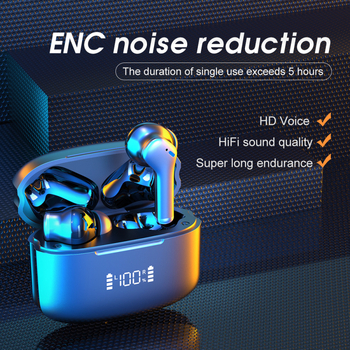 Căști Bluetooth fără fir • Bluetooth 5.3, IPX5 rezistent la apă, autonomie 4–8 ore, rază de 10 m, stereo