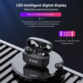 Безжични Bluetooth слушалки • Bluetooth 5.3, IPX5 водоустойчиви, 4–8 ч. живот на батерията, обхват 10 м, стерео