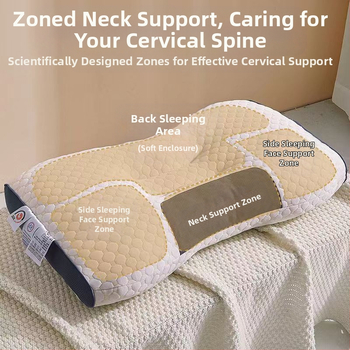 Възглавница Water Cube Spa за възрастни, правоъгълна форма, пълнеж полиестерно влакно, тегло 1 кг, миеща се