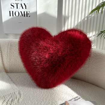 Сърцевидна възглавница с покритие от полиестерни влакна, модел 10122, процес на тъкане 10122, напълнител химически влакна