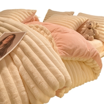 Спален комплект от четири части, бебешки велур, минималистичен стил, реактивно печатане и боядисване, бръснато тъкане, персонализация