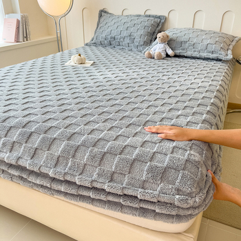 Φιτ σετ σεντονιού κρεβατιού από την Juxiangge με εκτύπωση tie-dye και μη τυποποιημένη ύφανση