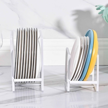 Дренажна поставка за чинии – Железна тел, модерен стил, сушене и съхранение в кухнята, въведена през 2024 г.