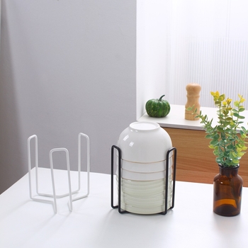 Дренажна поставка за чинии – Железна тел, модерен стил, сушене и съхранение в кухнята, въведена през 2024 г.