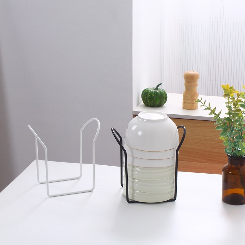 Дренажна поставка за чинии – Железна тел, модерен стил, сушене и съхранение в кухнята, въведена през 2024 г.