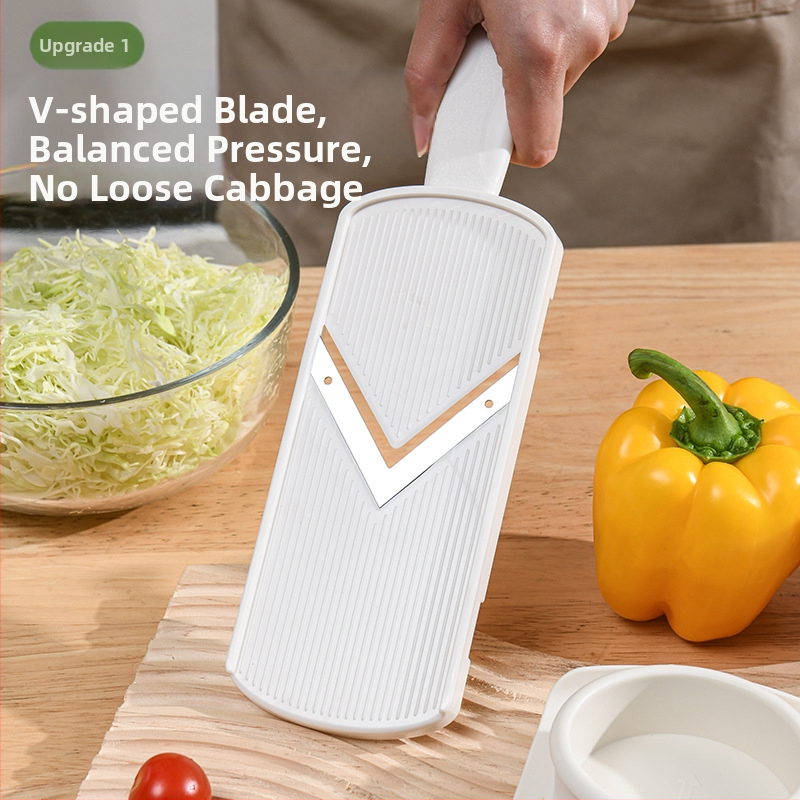 Xishuo Πολυλειτουργικός κόφτης για λάχανο και λαχανικά — ABS σώμα, μοντέρνος μινιμαλιστικός σχεδιασμός, δυνατότητα εκτύπωσης λογότυπου