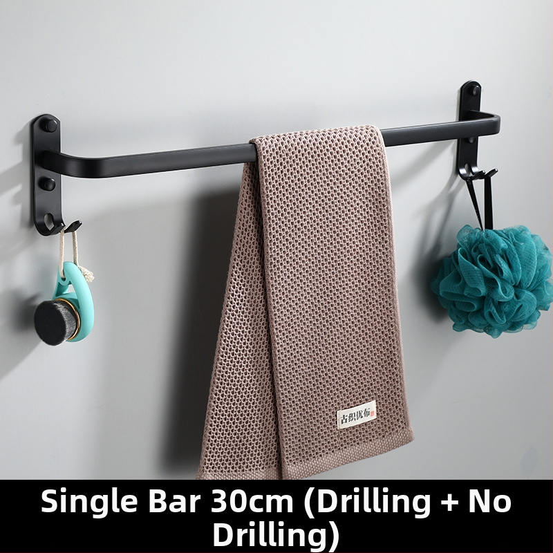 Ραφιέρα πετσέτας τοίχου χωρίς διάτρηση, από Space Aluminum, πολλαπλών στρώσεων, CE πιστοποίηση