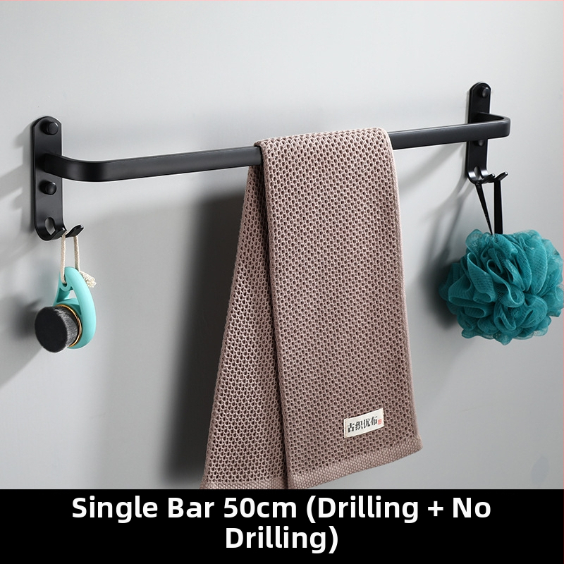 Ραφιέρα πετσέτας τοίχου χωρίς διάτρηση, από Space Aluminum, πολλαπλών στρώσεων, CE πιστοποίηση