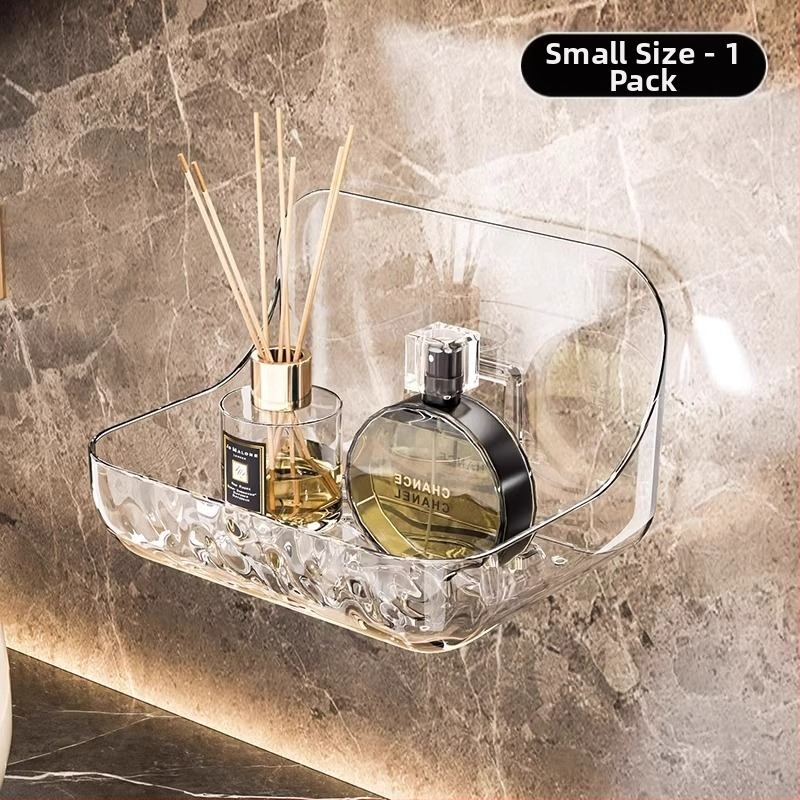 Defu 5538 Műanyag falra szerelhető fürdőszobai tároló, 1 réteg, japán stílus