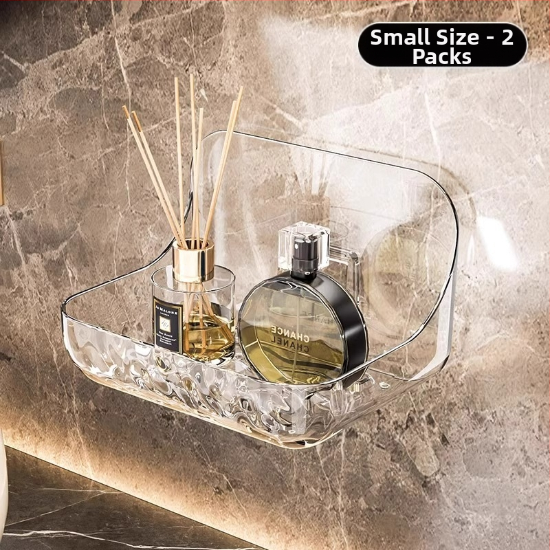 Defu 5538 Műanyag falra szerelhető fürdőszobai tároló, 1 réteg, japán stílus