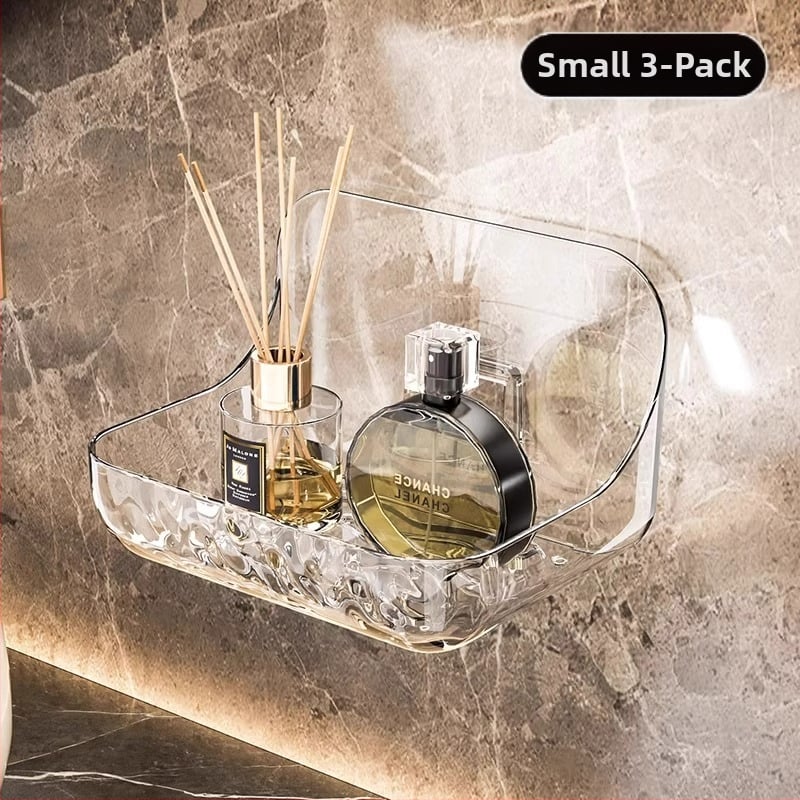 Defu 5538 Műanyag falra szerelhető fürdőszobai tároló, 1 réteg, japán stílus