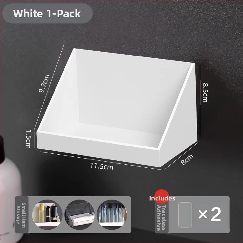 Defu 5538 Műanyag falra szerelhető fürdőszobai tároló, 1 réteg, japán stílus