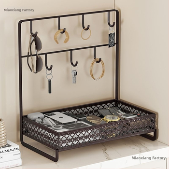 Επιτραπέζιος ράφι εισόδου με θήκη κλειδιών (Μέταλλο; Μικρή θήκη κλειδιών; Αποθήκευση για αυτοκίνητο; Εθνικό στυλ; Καλοκαίρι 2021)