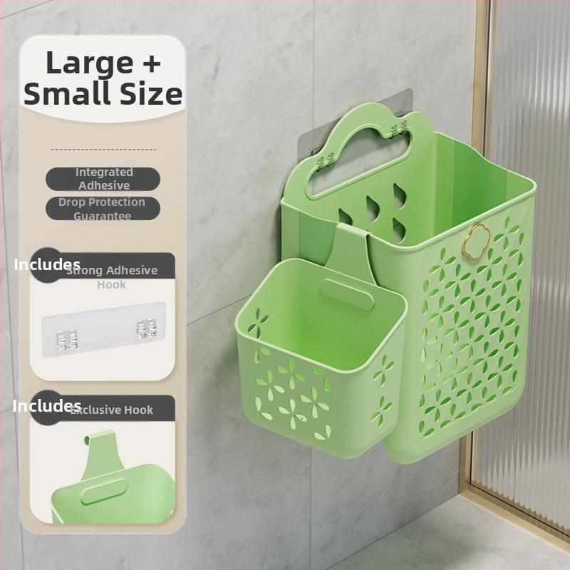 Plastikinis vonios kambario skalbinių krepšys, sieninis, sulankstomas, skirtas purviniems drabužiams