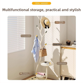 Ανεξάρτητη μεταλλική κρεμάστρα ρούχων, 6 επίπεδα, χωρίς εγκατάσταση, παραδοσιακό στιλ