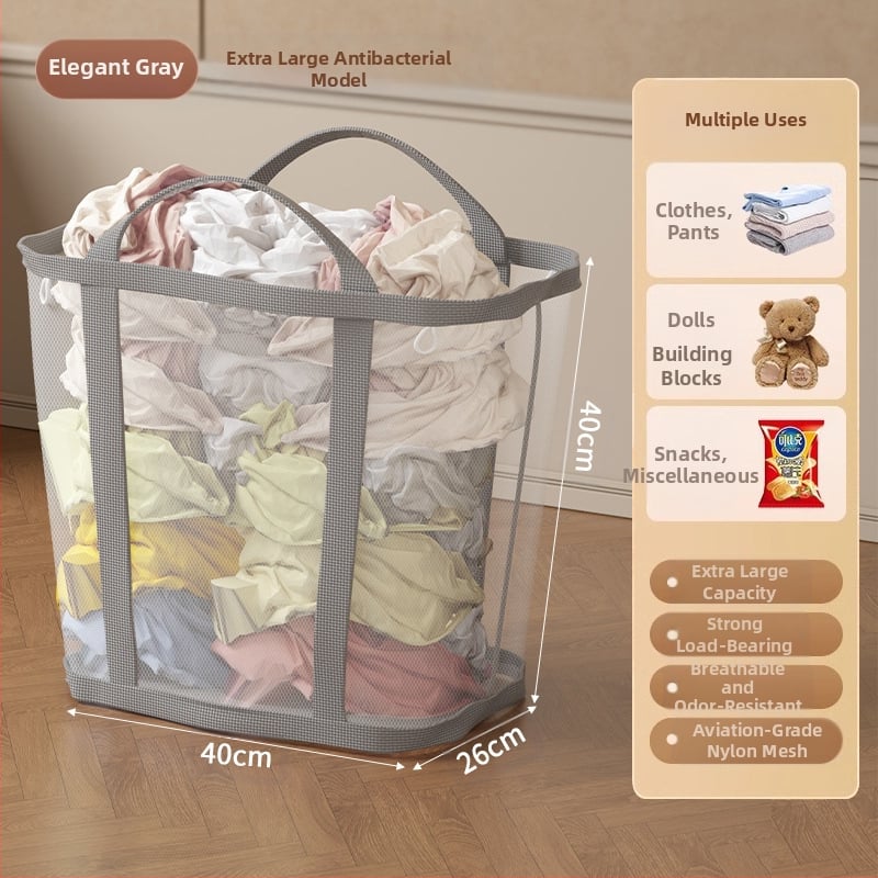 Sieninis skalbinių krepšys didelės talpos, sulankstomas, Jiang xu