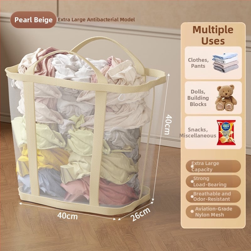 Sieninis skalbinių krepšys didelės talpos, sulankstomas, Jiang xu