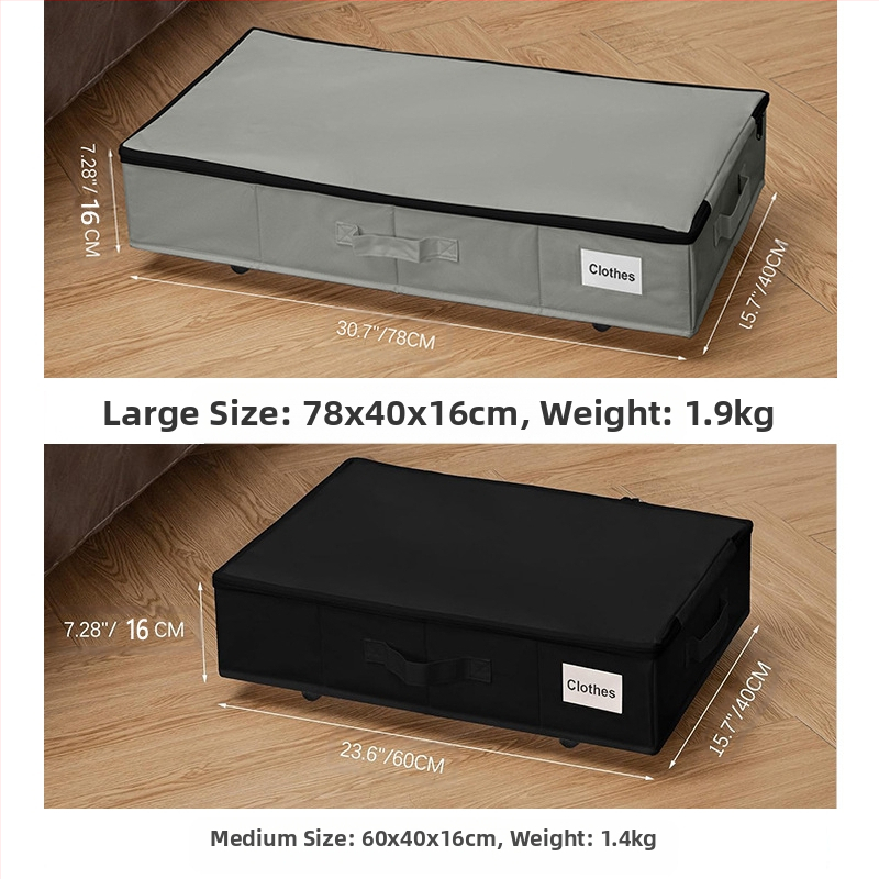 Pod posteľou s kolieskami, 55L, 600D Oxford látka, skladací a prachotesný