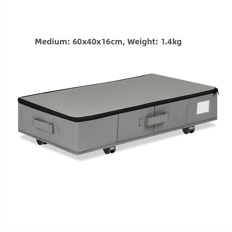 Κουτί αποθήκευσης κάτω από το κρεβάτι με ρόδες, 55L, ύφασμα Oxford 600D, πτυσσόμενο και ανθεκτικό στη σκόνη