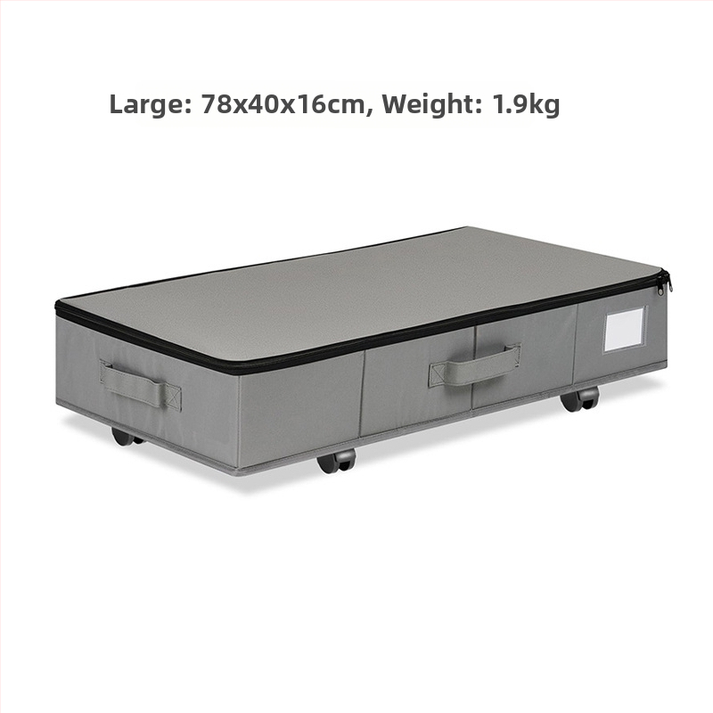 Κουτί αποθήκευσης κάτω από το κρεβάτι με ρόδες, 55L, ύφασμα Oxford 600D, πτυσσόμενο και ανθεκτικό στη σκόνη