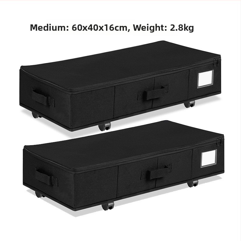 Κουτί αποθήκευσης κάτω από το κρεβάτι με ρόδες, 55L, ύφασμα Oxford 600D, πτυσσόμενο και ανθεκτικό στη σκόνη