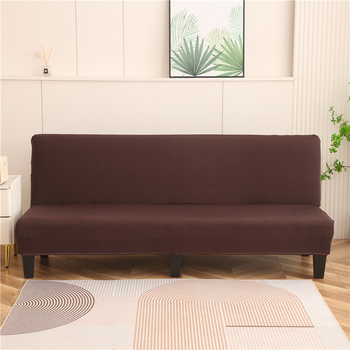 Sulankstomas sofų-lova užvalkalas – pilnas dengiamas, be rankų atramų, elastinis, visoms sezonoms, poliesterio mišinys