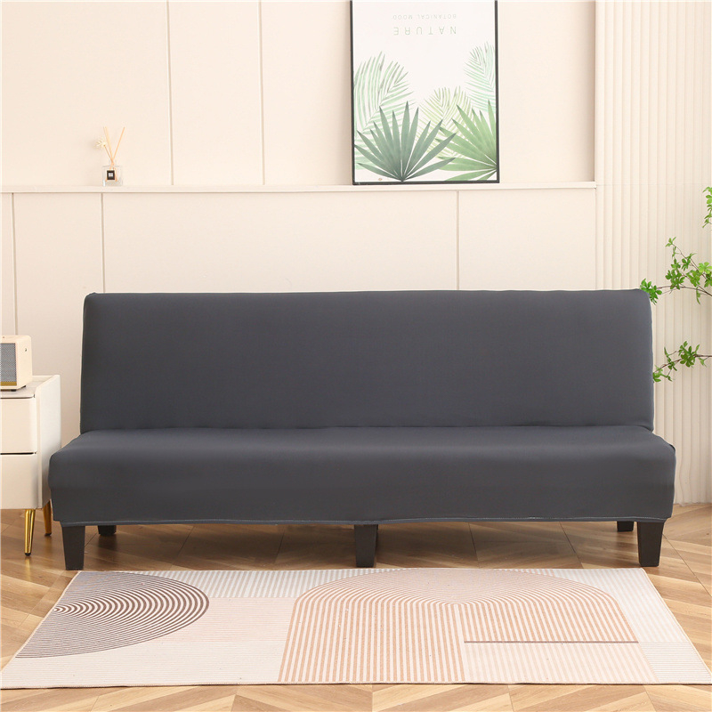 Sulankstomas sofų-lova užvalkalas – pilnas dengiamas, be rankų atramų, elastinis, visoms sezonoms, poliesterio mišinys