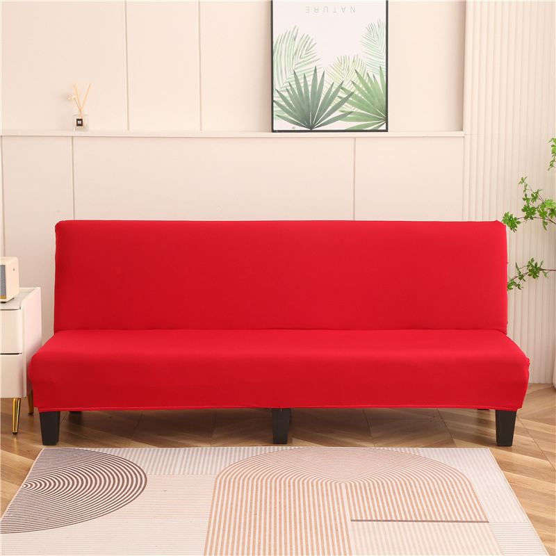 Sulankstomas sofų-lova užvalkalas – pilnas dengiamas, be rankų atramų, elastinis, visoms sezonoms, poliesterio mišinys