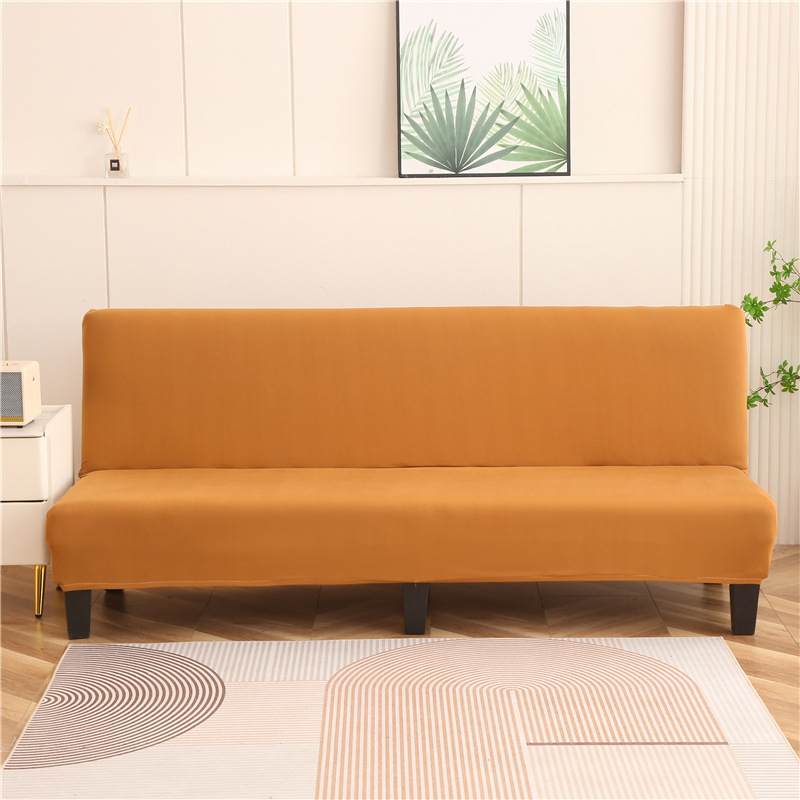 Sulankstomas sofų-lova užvalkalas – pilnas dengiamas, be rankų atramų, elastinis, visoms sezonoms, poliesterio mišinys