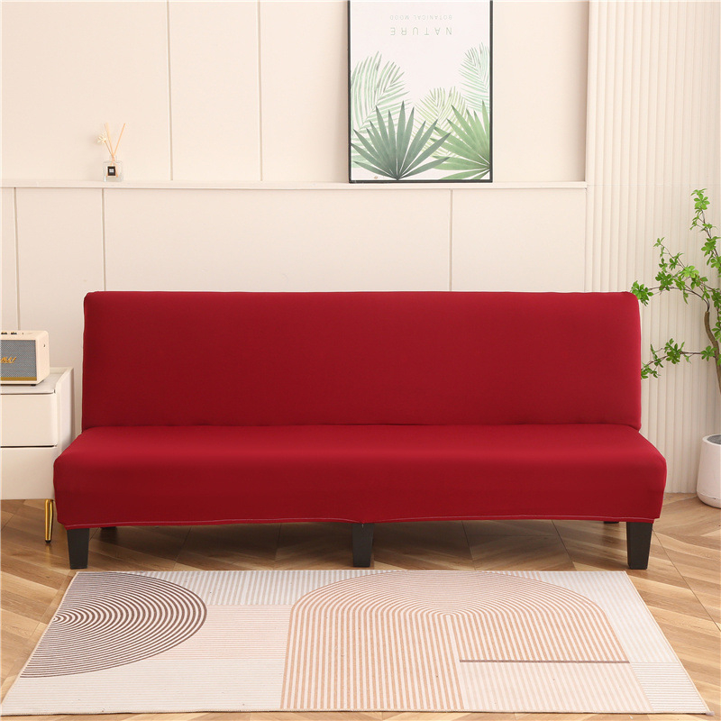 Sulankstomas sofų-lova užvalkalas – pilnas dengiamas, be rankų atramų, elastinis, visoms sezonoms, poliesterio mišinys