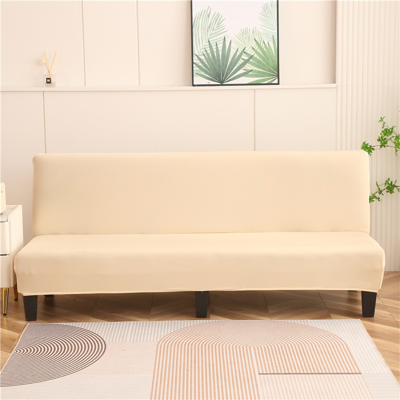 Sulankstomas sofų-lova užvalkalas – pilnas dengiamas, be rankų atramų, elastinis, visoms sezonoms, poliesterio mišinys