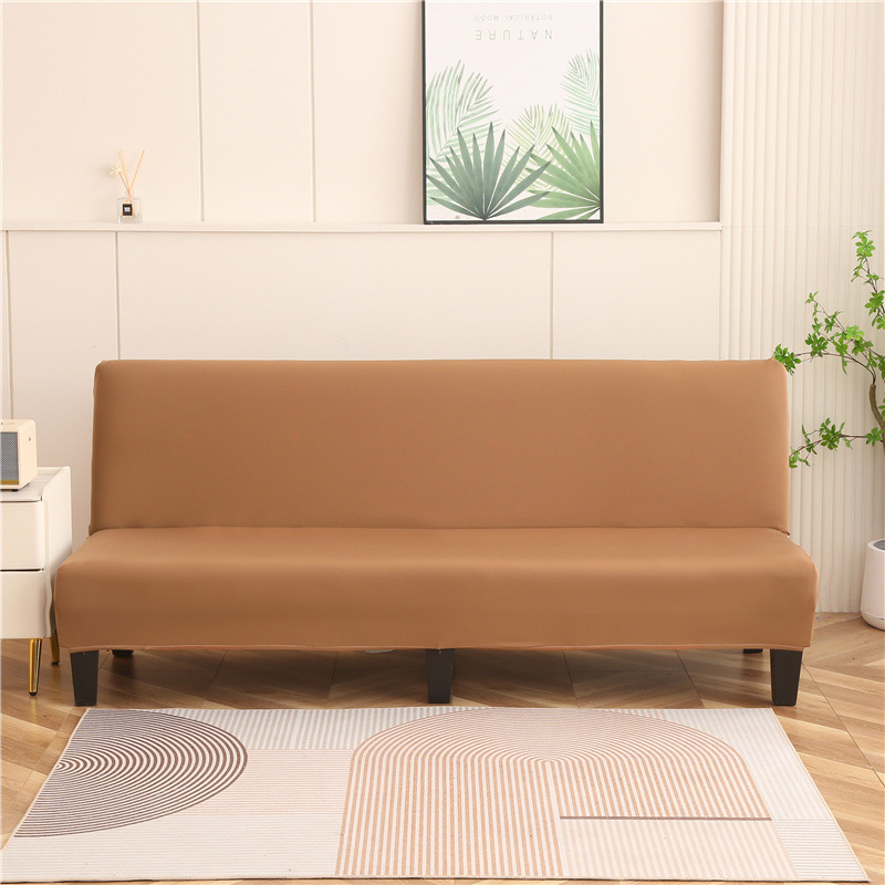 Sulankstomas sofų-lova užvalkalas – pilnas dengiamas, be rankų atramų, elastinis, visoms sezonoms, poliesterio mišinys