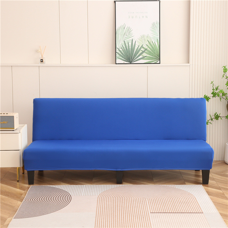 Sulankstomas sofų-lova užvalkalas – pilnas dengiamas, be rankų atramų, elastinis, visoms sezonoms, poliesterio mišinys