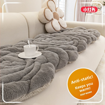 Nereguliarios formos pliušinė sofa pagalvėlė su augalų ir gėlių raštu, paprastas ir šiuolaikinis stilius, Tiger prekės ženklas