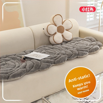 Nereguliarios formos pliušinė sofa pagalvėlė su augalų ir gėlių raštu, paprastas ir šiuolaikinis stilius, Tiger prekės ženklas