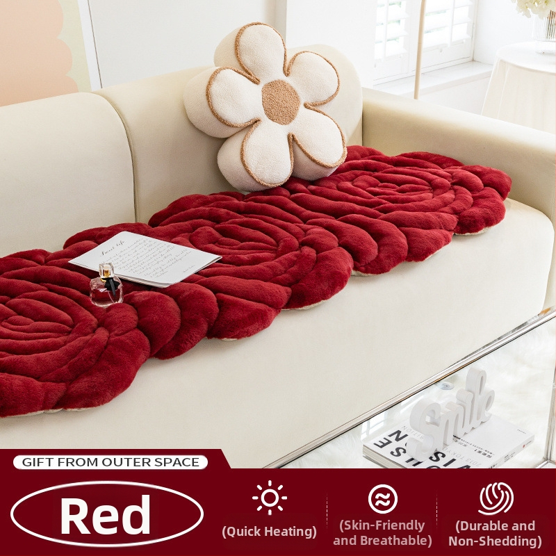 Nereguliarios formos pliušinė sofa pagalvėlė su augalų ir gėlių raštu, paprastas ir šiuolaikinis stilius, Tiger prekės ženklas