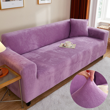 Pliuso sofų užvalkalas trims vietoms, minimalistinis stilius