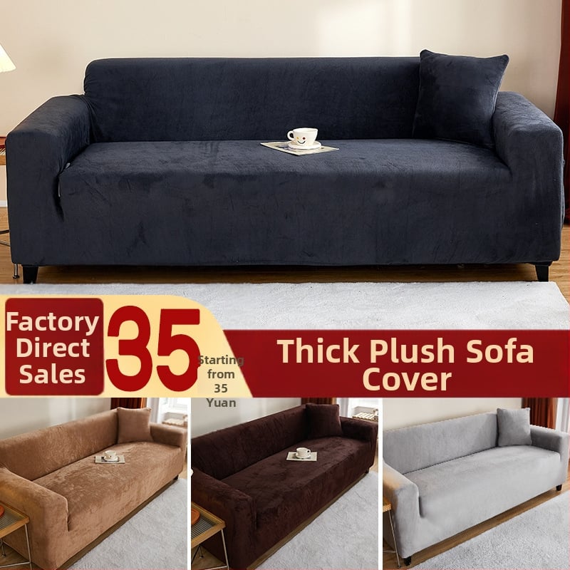 Pliuso sofų užvalkalas trims vietoms, minimalistinis stilius