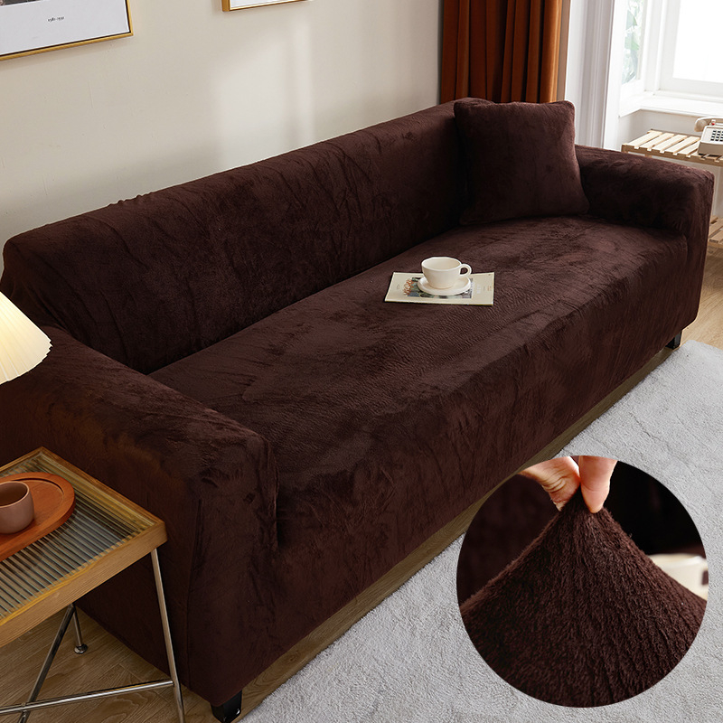 Pliuso sofų užvalkalas trims vietoms, minimalistinis stilius