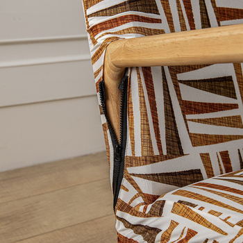 Покривало за единичен дървен стол, полиестер, правоъгълна форма, антихлъзгаща повърхност, износоустойчиво, прахозащита и декоративен стил, модерен минимализъм