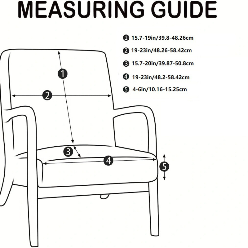 Покривало за единичен дървен стол, полиестер, правоъгълна форма, антихлъзгаща повърхност, износоустойчиво, прахозащита и декоративен стил, модерен минимализъм