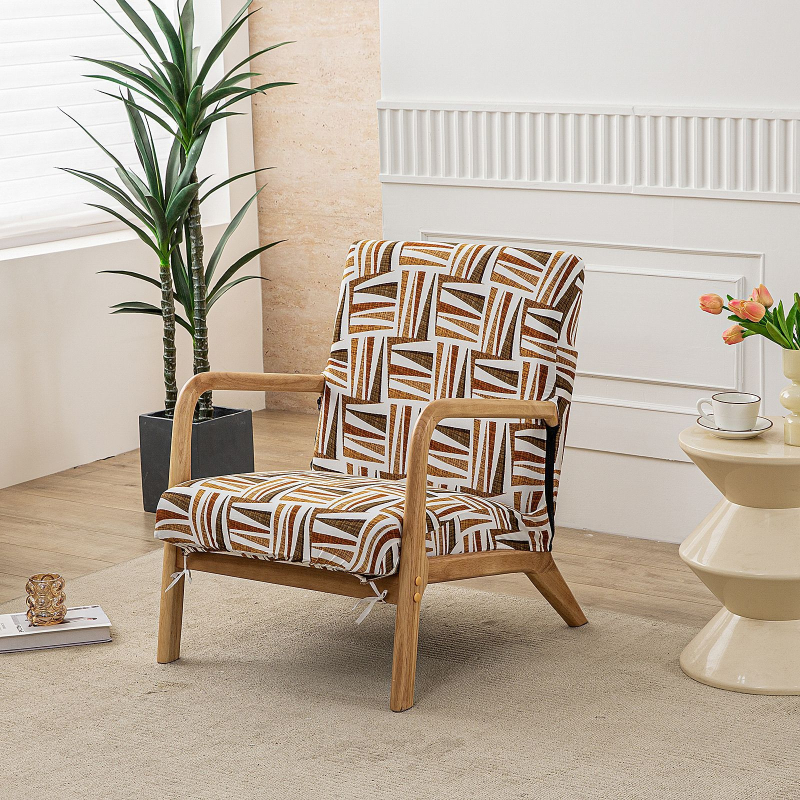 Покривало за единичен дървен стол, полиестер, правоъгълна форма, антихлъзгаща повърхност, износоустойчиво, прахозащита и декоративен стил, модерен минимализъм