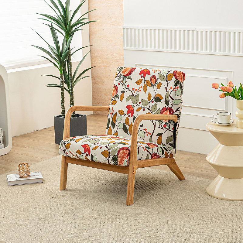 Покривало за единичен дървен стол, полиестер, правоъгълна форма, антихлъзгаща повърхност, износоустойчиво, прахозащита и декоративен стил, модерен минимализъм