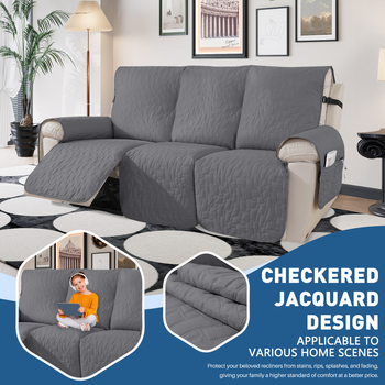 Segmentinei sofai užvalkalas — poliesteris, vienos spalvos arba geometrinis raštas, šiuolaikinis minimalistinis stilius.