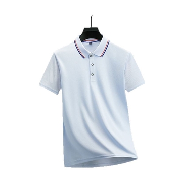 Мъжка поло риза с къс ръкав, яка на поло, 100% полиестер, летен дизайн